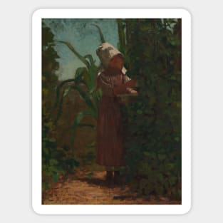 The Bean Picker by Winslow Homer Sticker